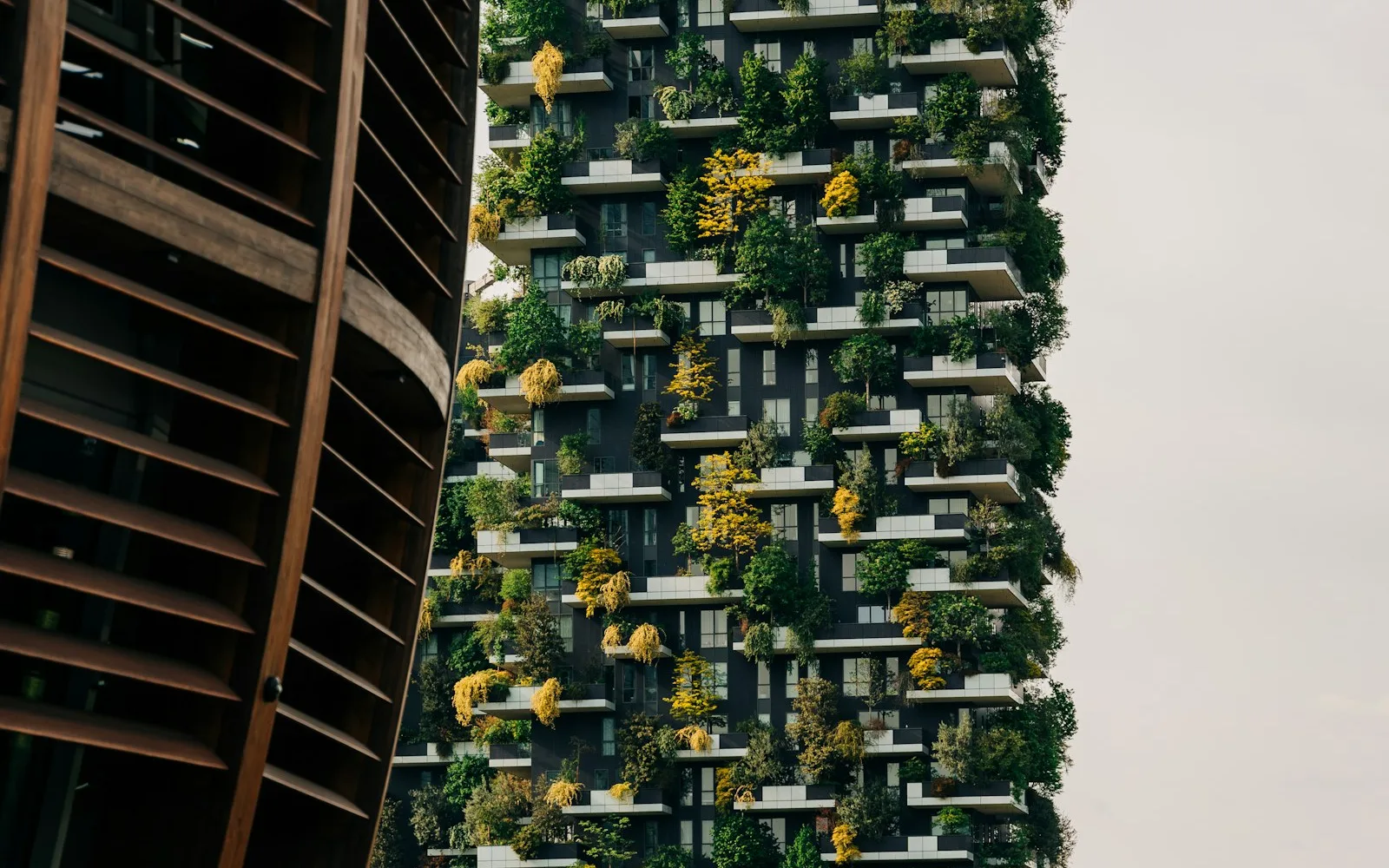 Il Bosco Verticale, torri residenziali con alberi sui balconi, nel quartiere Isola a Milano.